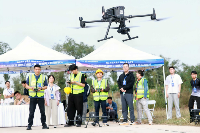 智能無人機應用領域比賽現(xiàn)場